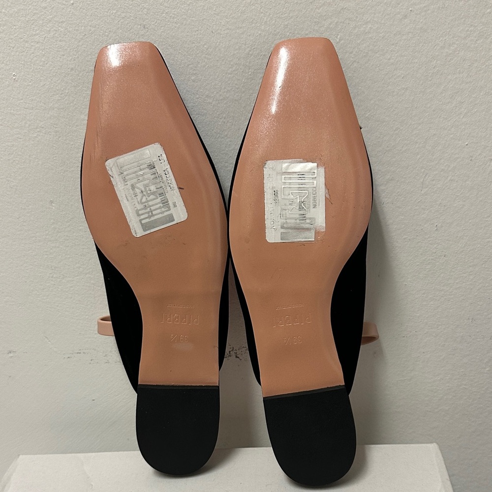 Piferi Drizella Crystal Embellished Slingback Flat,Satin Square Toe Rhinestone - Picture 5 of 16